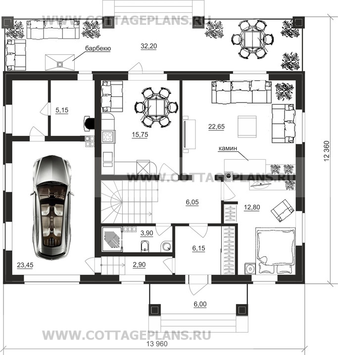Поэтажные планы проект дома 15-36 общ. площадь 243,35 м2