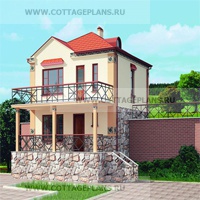 Каталог проекты домов из пеноблоков проект дома 59-65 общ. площадь 73,88 м2