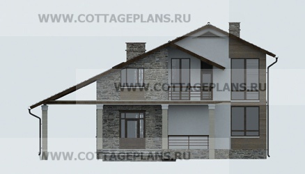 Фасады проект дома 20-56 общ. площадь 249,10 м2