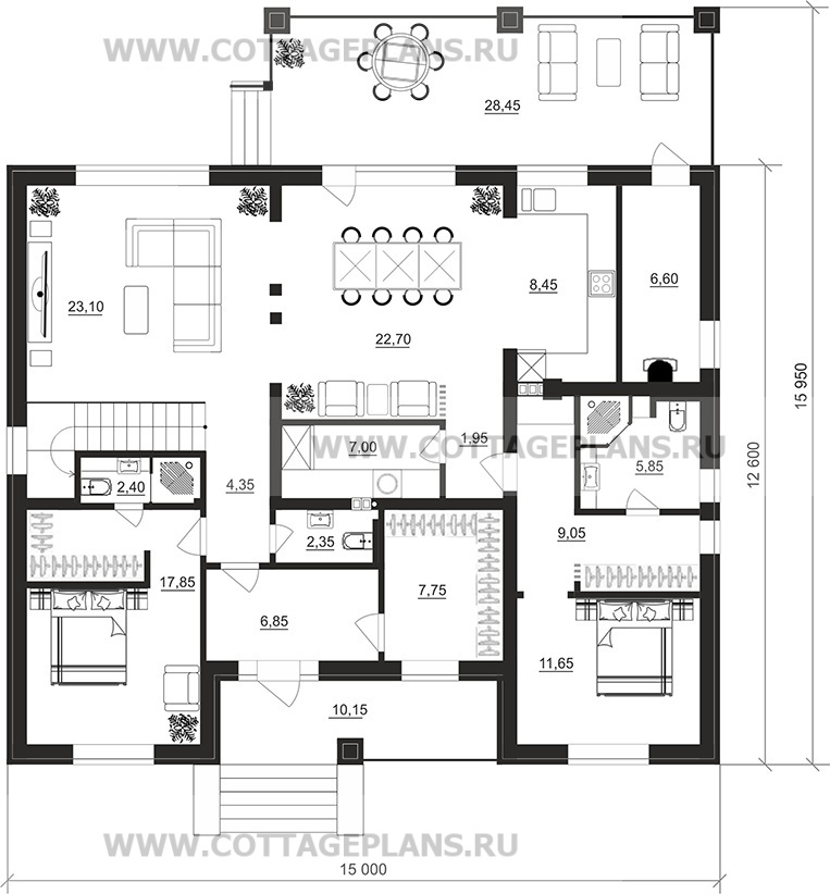 Поэтажные планы проект дома 106-88 общ. площадь 210,55 м2