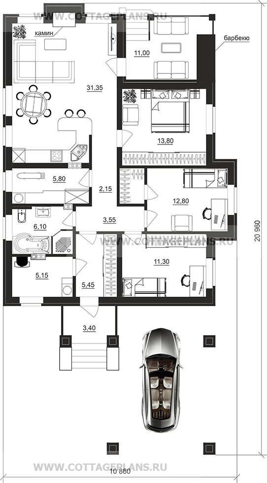 Поэтажные планы проект дома 900-18 общ. площадь 97,45 м2