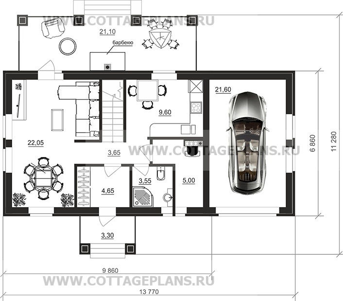 Поэтажные планы проект дома 75-86 общ. площадь 117,00 м2