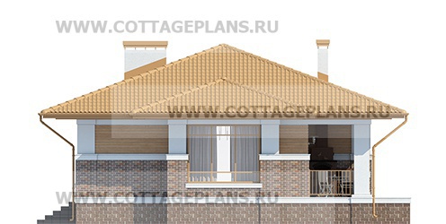 Фасады проект дома 08-45 общ. площадь 191,45 м2