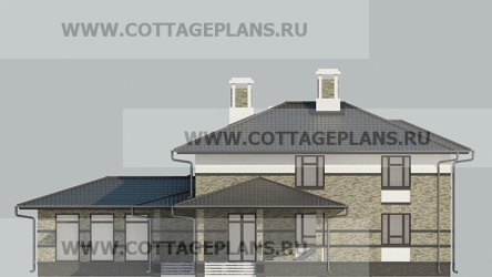 Фасады проект дома 17-17 общ. площадь 459,75 м2