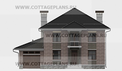 Фасады проект дома 75-24 общ. площадь 241,95 м2