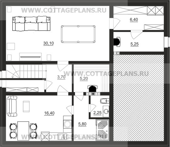 Поэтажные планы проект дома 87-99 общ. площадь 194,55 м2