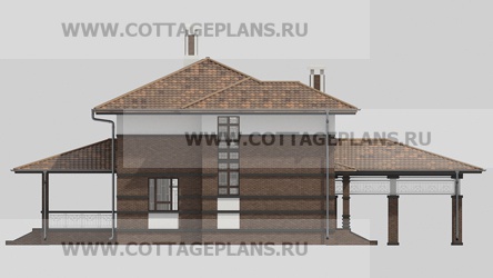 Фасады проект дома 17-10 общ. площадь 395,05 м2