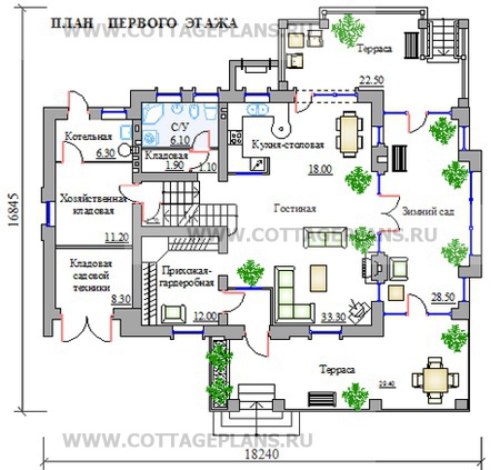 Поэтажные планы проект дома 31-02 общ. площадь 323,1м2