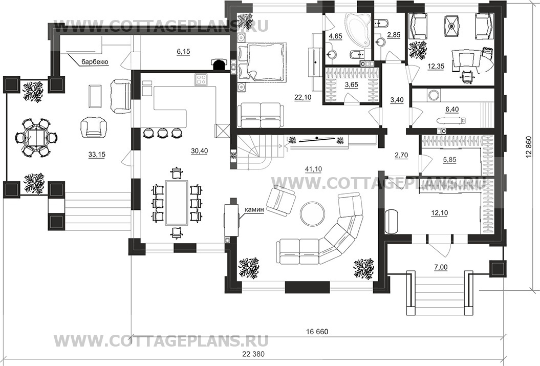 Поэтажные планы проект дома 102-31 общ. площадь 250,5 м2
