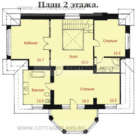 Поэтажные планы проект дома 47-63 общ. площадь 439,4 м2