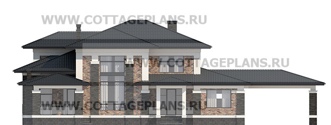 Фасады проект дома 102-47 общ. площадь 349,05 м2
