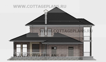 Фасады проект дома 76-24 общ. площадь 352,15 м2