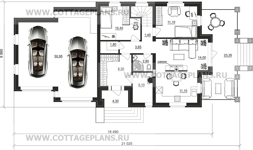 Поэтажные планы проект дома 92-90 общ. площадь 189,25 м2