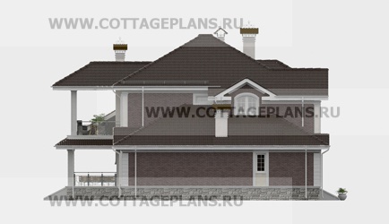 Фасады проект дома 76-40 общ. площадь 474,45 м2