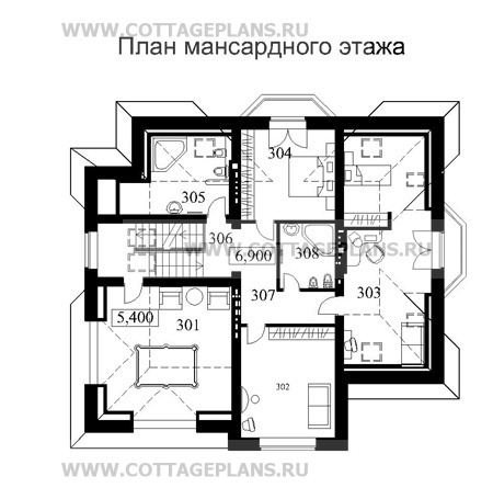 Поэтажные планы проект дома 35-81 общ. площадь 910,0м2