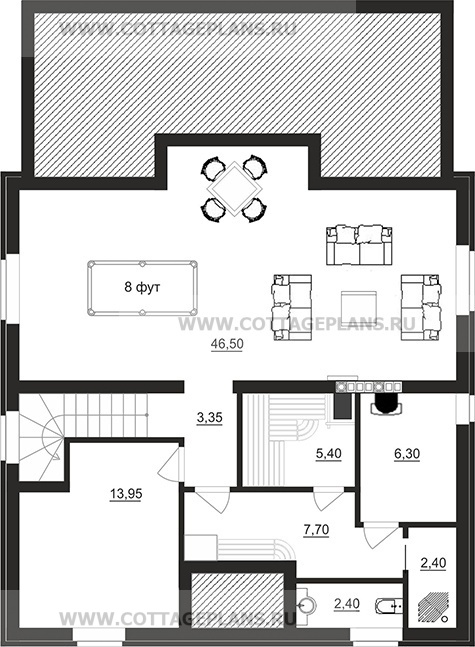 Поэтажные планы проект дома 08-41 общ. площадь 175,30 м2