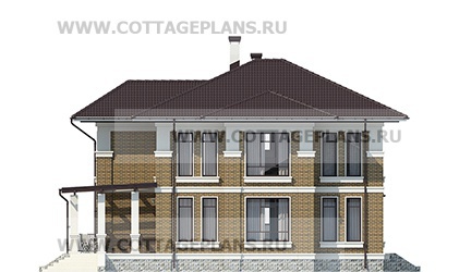 Фасады проект дома 77-64 общ. площадь 210,65 м2