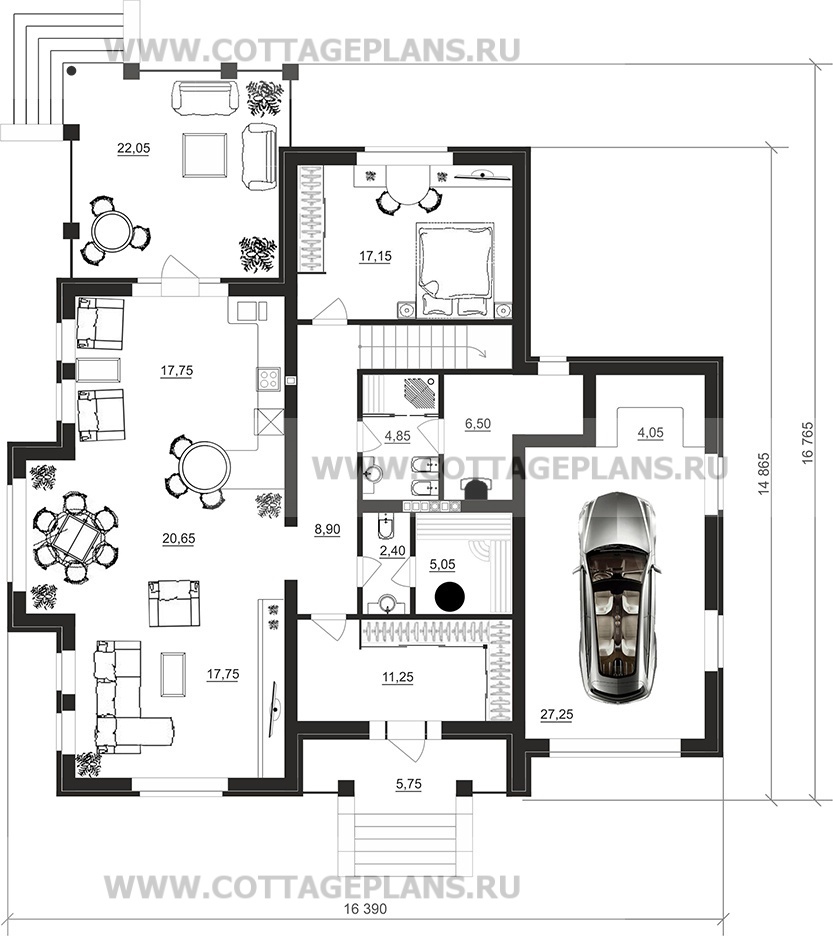 Поэтажные планы проект дома 97-54 общ. площадь 250,05 м2