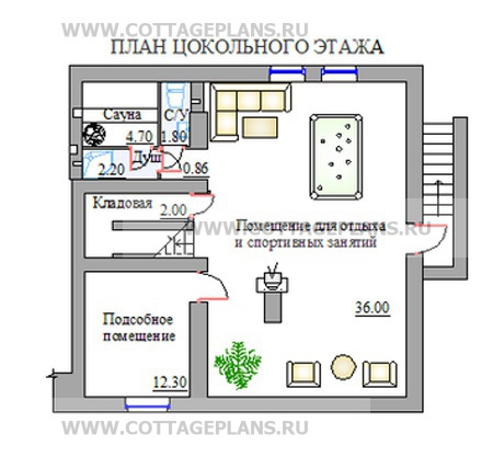 Поэтажные планы проект дома 10-29 общ. площадь 292,0м2