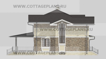 Фасады проект дома 17-52 общ. площадь 348,85 м2