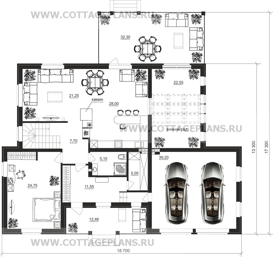 Поэтажные планы проект дома 16-69 общ. площадь 389,20 м2