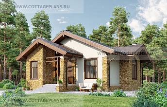 Одноэтажные дома до 100 м²