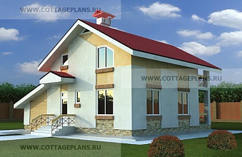Каталог проекты домов из пеноблоков проект дома 59-40 общ. площадь 170,4 м2