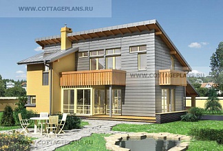 Каталог проекты домов из пеноблоков проект дома 80-54 общ. площадь 151,8 м2